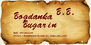 Bogdanka Bugarin vizit kartica